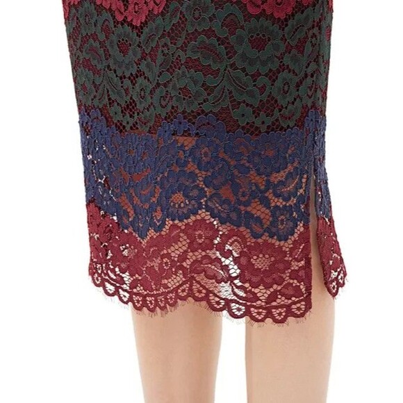 Paris Rock n' Roll Designer Sandro Julee lace pencil skirt Small - Picture 3 of 9
